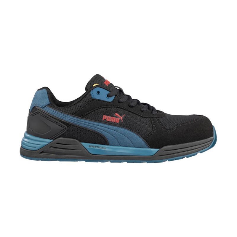 Zapatilla puma frontside black blue low 644660