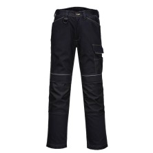 pantalon elastico portwest pw304 en gris/negro