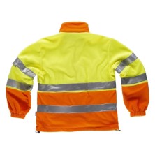 chaqueta polar a.v. workteam c4026 en amarillo/naranja