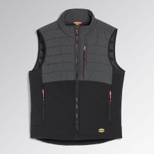 chaleco diadora oslo acolchado hybrid en negro/espectro