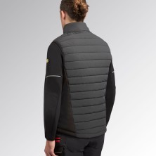 chaleco diadora oslo acolchado hybrid en negro/espectro