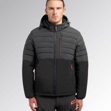 chaqueta diadora oslo acolchada hybrid en negro/espectro