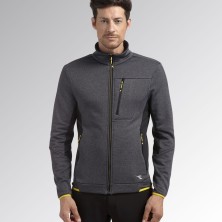 polar diadora fleece techno en gris/negro