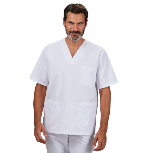 Casaca sanitaria unisex blanca garys 671101