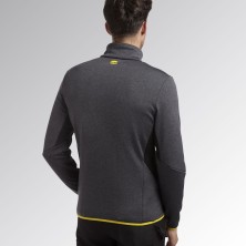 polar diadora fleece techno en gris/negro