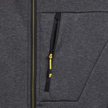 polar diadora fleece techno en gris/negro