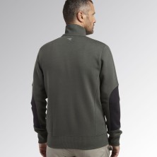 sudadera diadora fz litework en verde tomillo