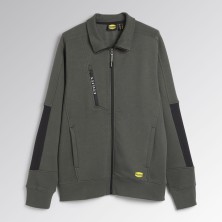 sudadera diadora fz litework en verde tomillo