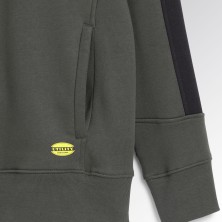 sudadera diadora fz litework en verde tomillo