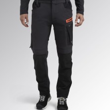 pantalón didadora hybrid performance en negro/espectro