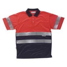 polo a.v. workteam c3867 en rojo/marino