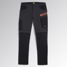 pantalón didadora hybrid performance en negro/espectro