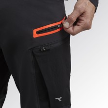pantalón didadora hybrid performance en negro/espectro