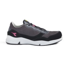 zapatilla mujer diadora athena text low s1pl en hierro nueve/rojo frambuesa