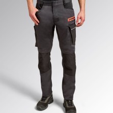 pantalón diadora hybrid poly performance en negro/espectro