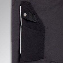 pantalón diadora hybrid poly performance en negro/espectro