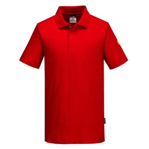 Polo esd antiestático permanente portwest as21