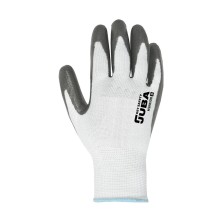 guante juba ksni100 en blanco/gris