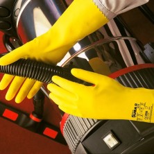 guante de látex juba 62138 nova 38 en amarillo