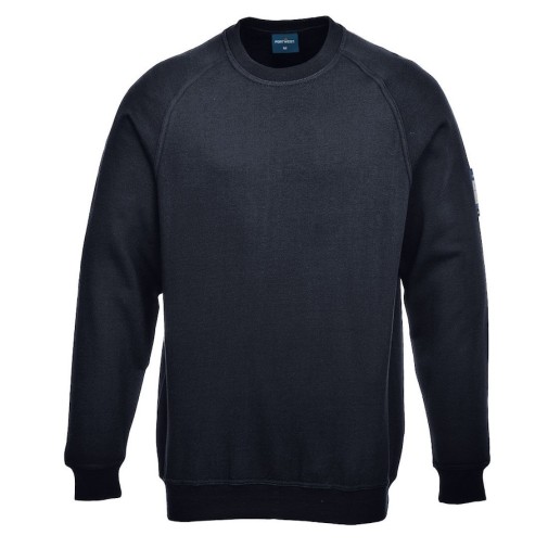 Sudadera ignífuga y antiestática portwest azul marino fr12