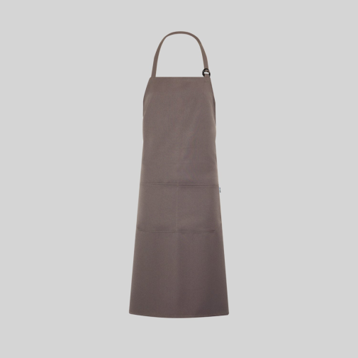 Delantal garys con peto y bolsillo 116100