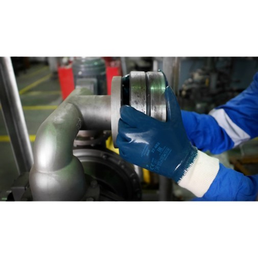Guante ansell hycron 27602 azul