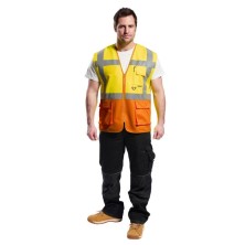 chaleco a.v. portwest executive prague s376 en amarillo a.v./naranja a.v.