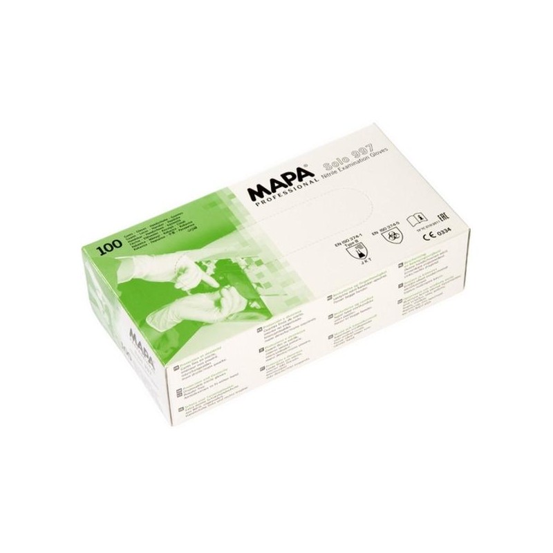 Guante desechable mapa solo 997 (100 unid)