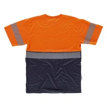 camiseta a.v. workteam c6030 en naranja/marino