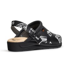 zueco dian pisa estampado ob en negro