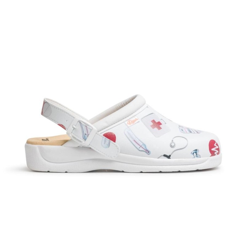 Zueco dian pisa estampado
