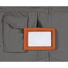 pantalon delta plus m2pw2 en gris/naranja