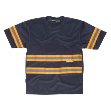 camiseta workteam c3936 en marino/naranja