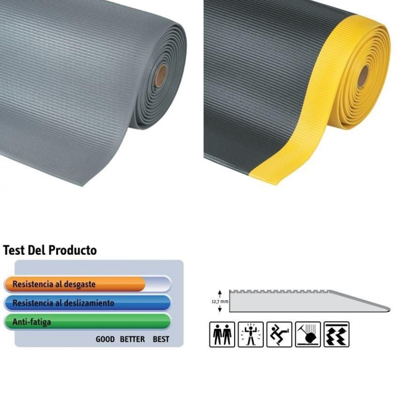 Alfombra notrax crossrib sof-tred 406