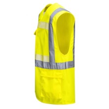 chaleco a.v. portwest glowtex ezee zip executive g456 en amarillo