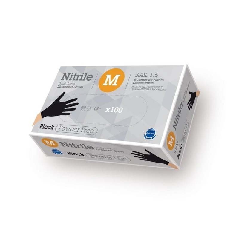 Guante rubberex nitrilo g. touch 3,5gr negro