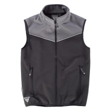 chaleco workteam s9316 en negro/gris