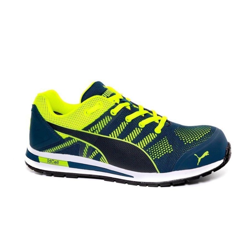 Zapatilla de seguridad Puma Elevate Knit verde