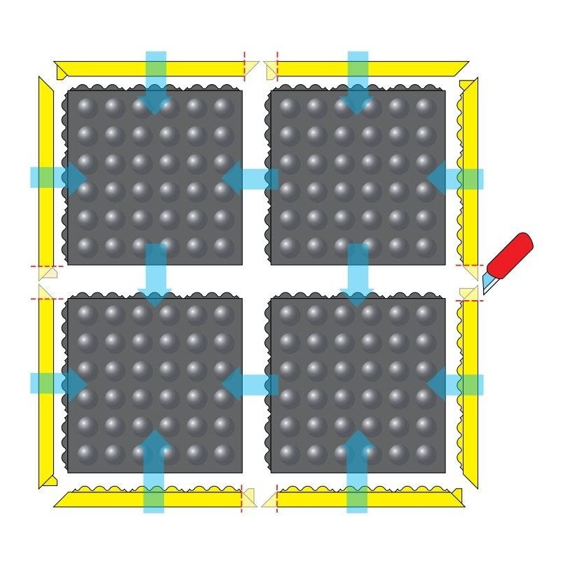 Alfombra notrax skywalker hd esd nitrilo fr 464