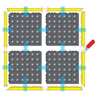 Alfombra Notrax Skywalker Hd Esd Nitrilo Fr 464