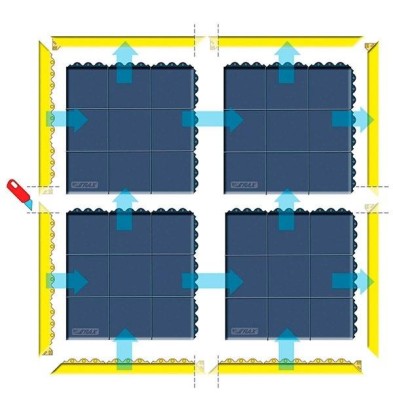 Alfombra Notrax De-Flex Nitrilo 572