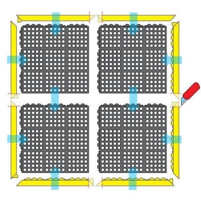 Alfombra Notrax Cushion Ease Nitrilo 650s