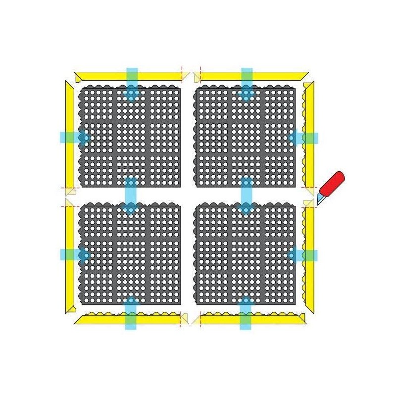 Alfombra notrax cushion ease nitrilo fr 650sfr