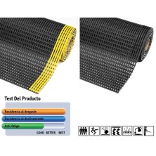 alfombra notrax flexdek 537 en negro/amarillo