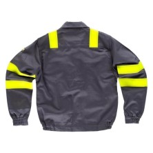 cazadora workteam b1194 en gris/amarillo