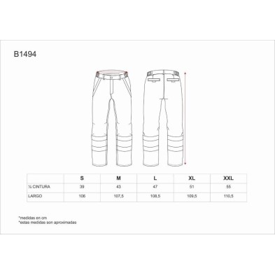Pantalon Workteam b1494