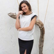 blusa mujer garys 241100 en blanco
