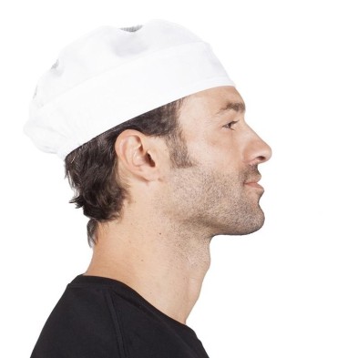 GORRO COCINERO BLANCO CON GOMA GARYS 401000