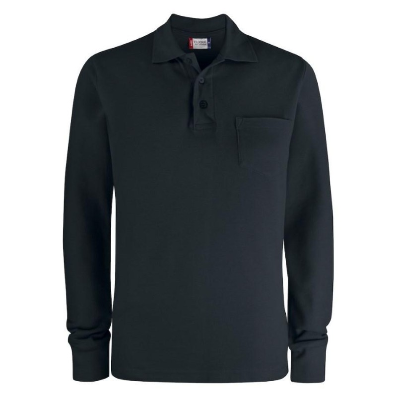 Polo m/l clique basic polo pocket 028235