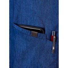 camisa m/l monza 2034 en denim azul